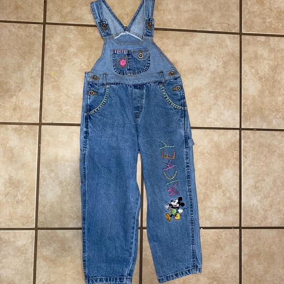 Vintage Mickey overalls 4t - Picture 1 of 9